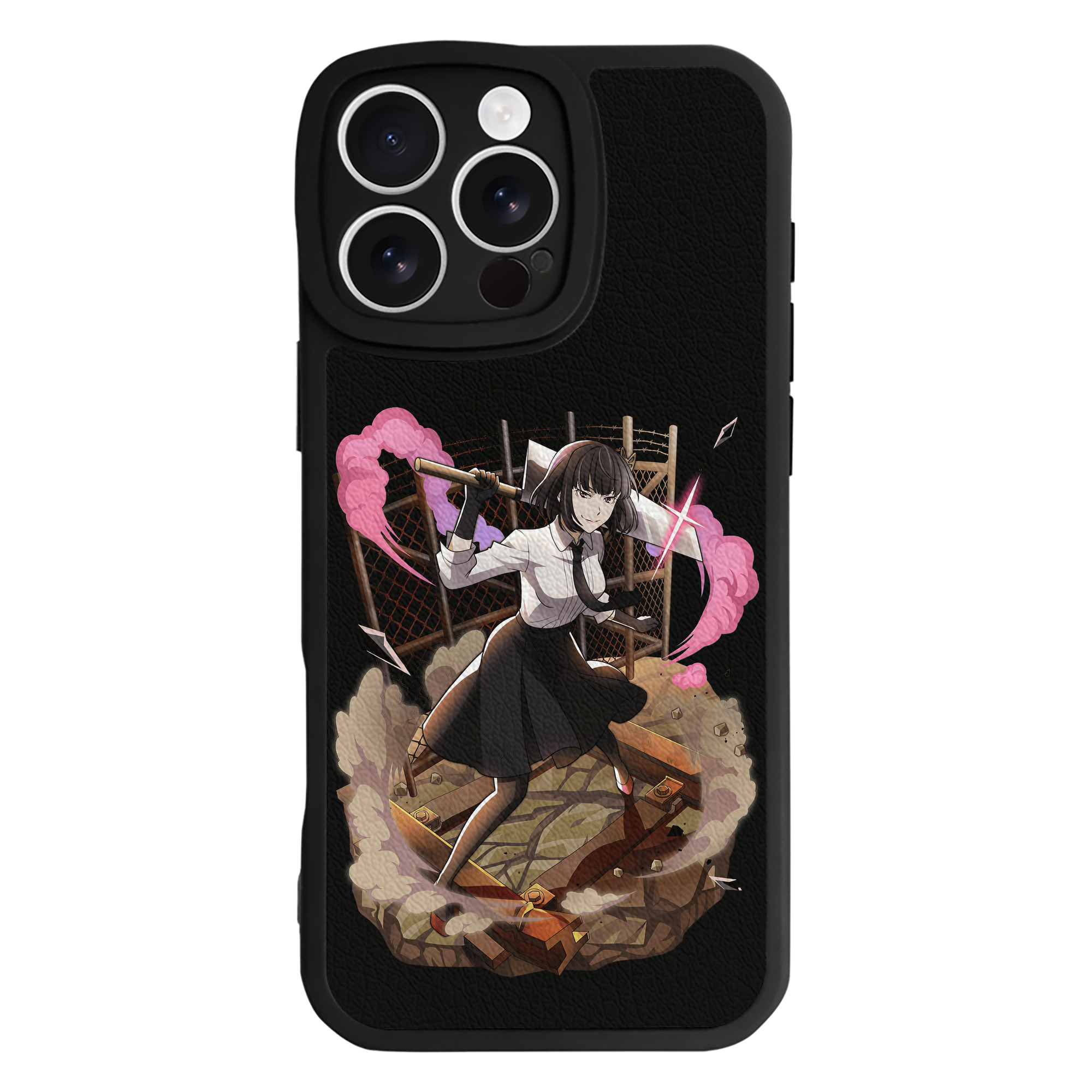 （画像用） 文豪ストレイドッグス Bungo Stray Dogs 【iPhone 16シリーズ対応】シリコンスマホケース（レザー調） 材質：シリコン